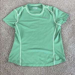 Green athletic tee shirt